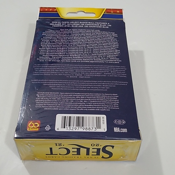 New Panini Select 2020-2021 NBA Hanger Box Factory Sealed Trading Cards - Picture 12 of 12